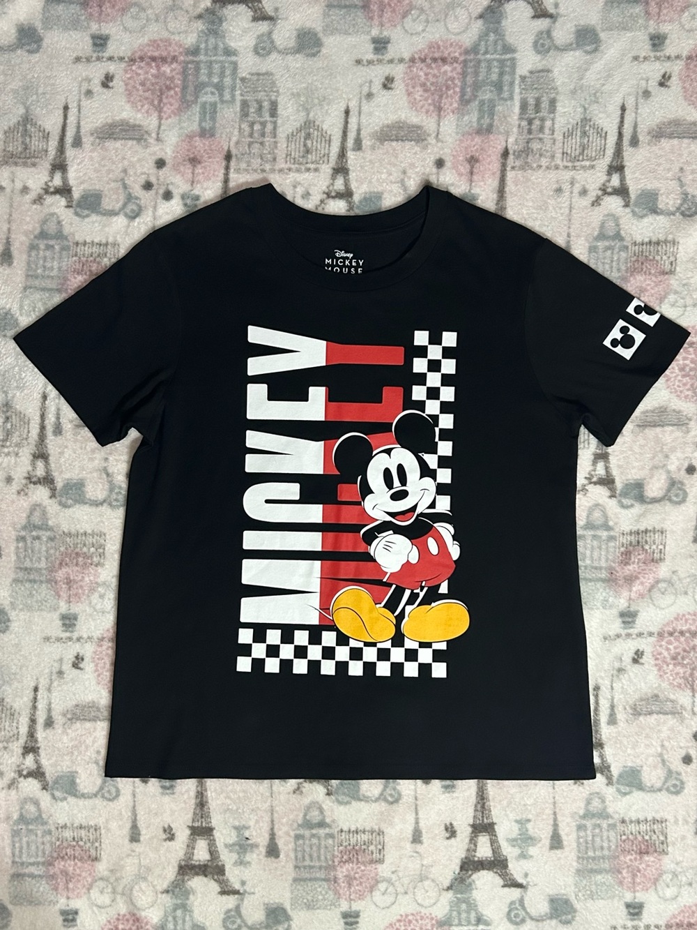 Black Disney Mickey Mouse Graphic Tee